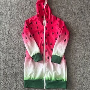 Watermelon-Themed Kids Hoodie